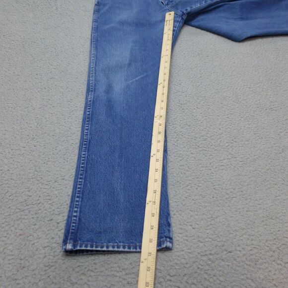 Wrangler Men's Straight Jeans - Blue - Picture 8 of 11